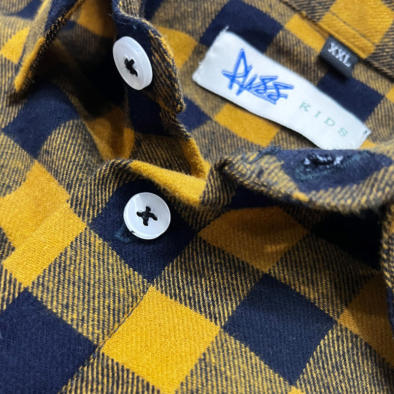 Russ Kids Shirt Flannel Ls Twinny Yellow