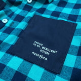 Russ Kids Shirt Flannel Ls Twinny Blue