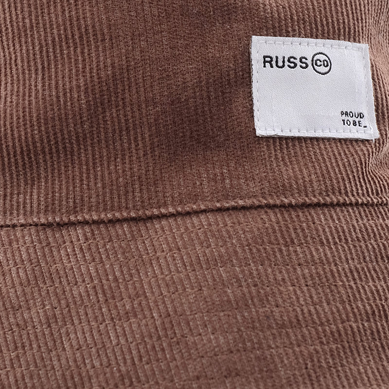 Russ Hat Twice New Bucket Head Brown