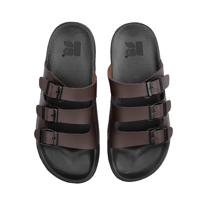 Russ Sandal Mild Threes Brown