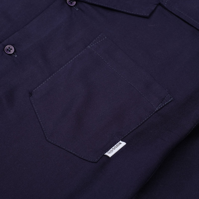 Russ Shirt Jamming Bowling Navy Blue