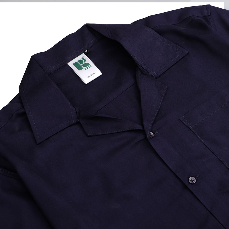 Russ Shirt Jamming Bowling Navy Blue