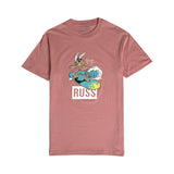Russ Tshirt Single Fin Dusty Pink