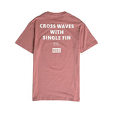 Russ Tshirt Single Fin Dusty Pink