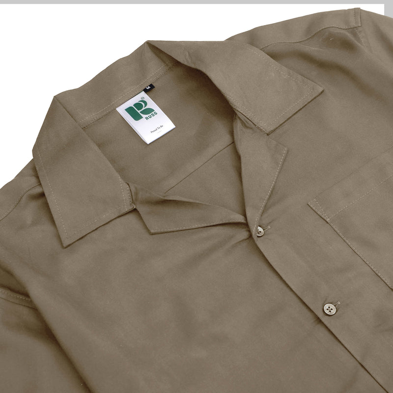 Russ Shirt Jamming Bowling Dark Brown