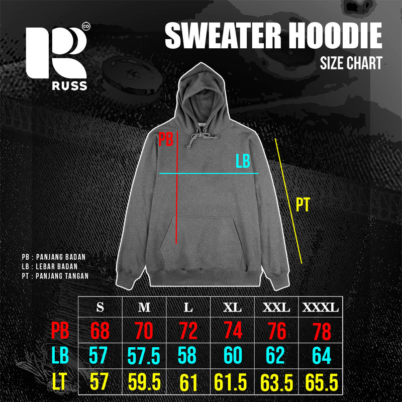 Russ Sweater Hoodie Academy Black