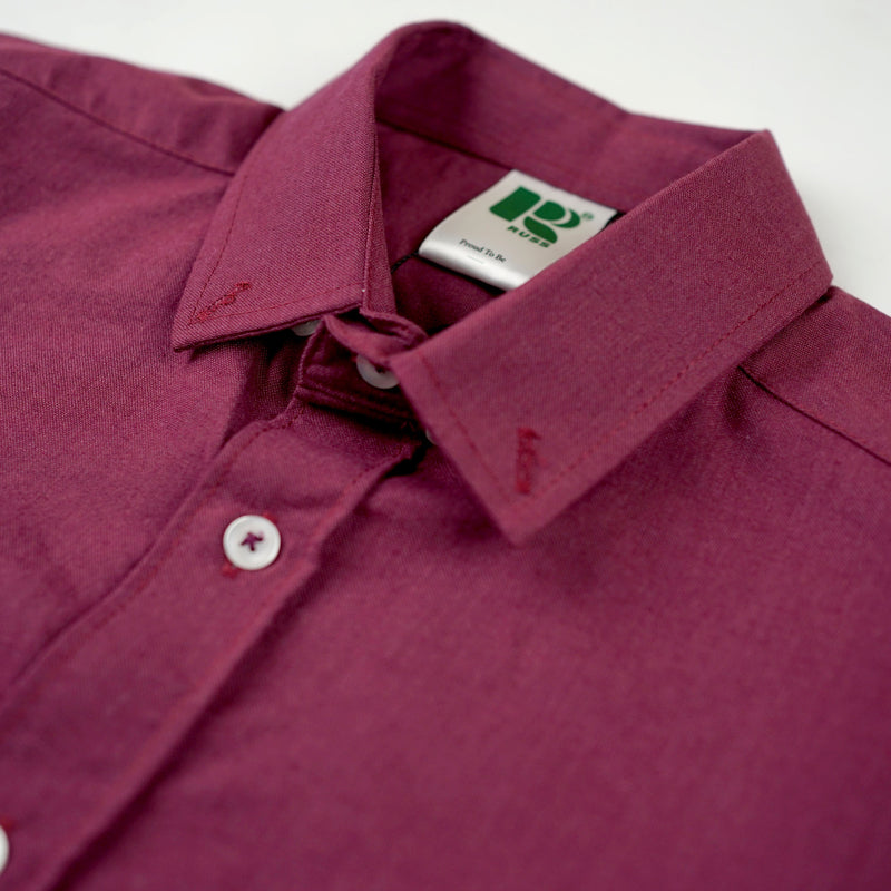 Russ Shirt Foxford Long Sleeve Maroon