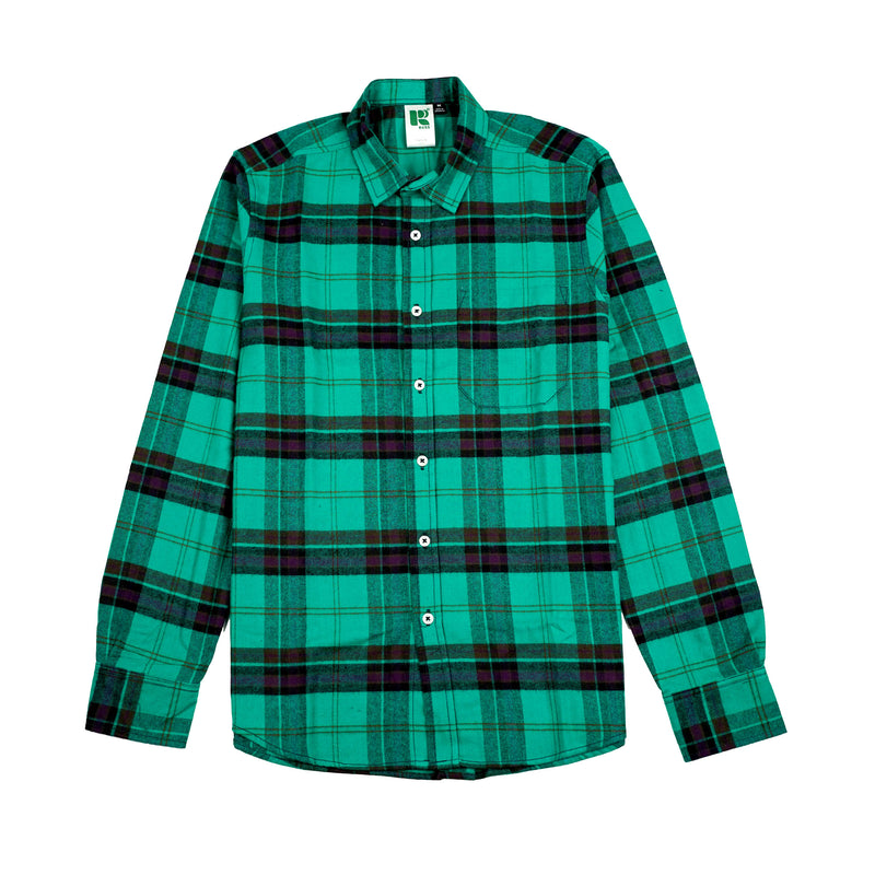 Russ Shirt Flannel New Flux Light Green