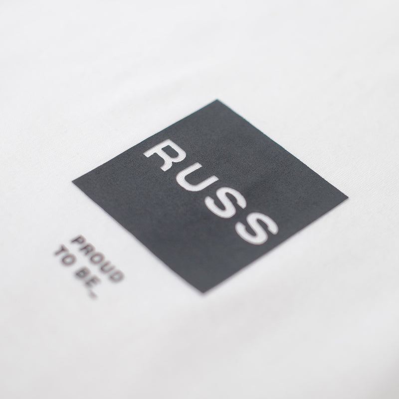 Russ Tshirt Cyclops White