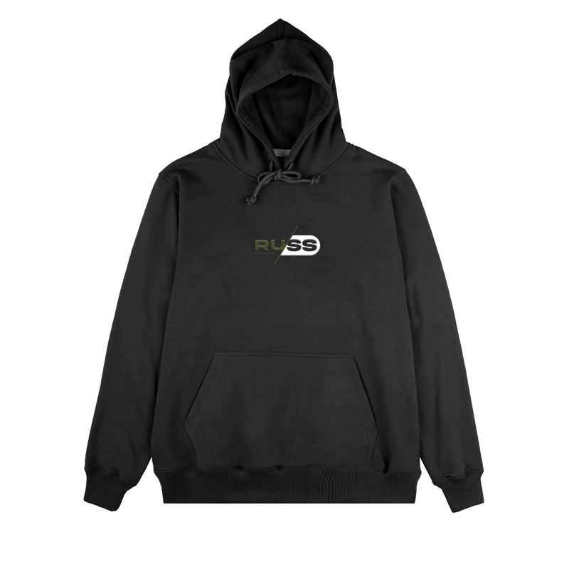 Russ Sweater Hoodie Bevel Black