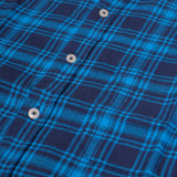 Kemeja Russ Flanel New Flux Biru