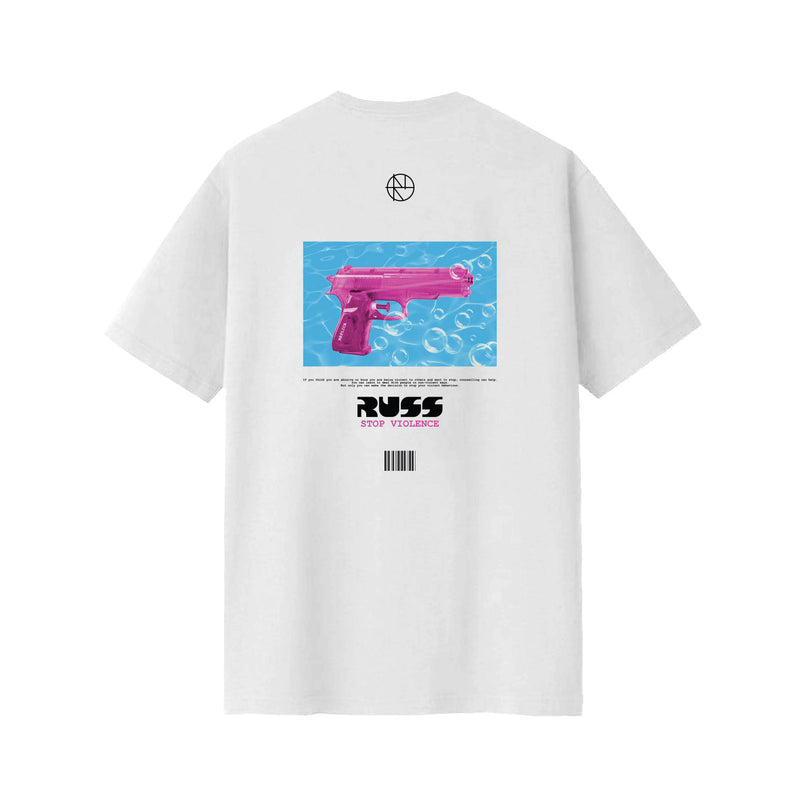 Kaos Russ Bubble Gun Putih
