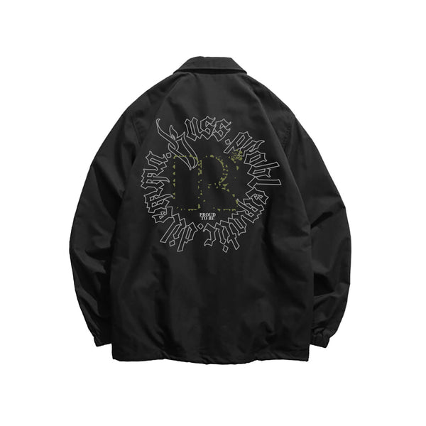 Russ Jacket Coach Dilemmatic Black