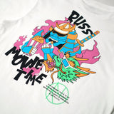 Russ Tshirt  Movie Time White