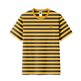 Kaos Russ Garis Besar Kuning
