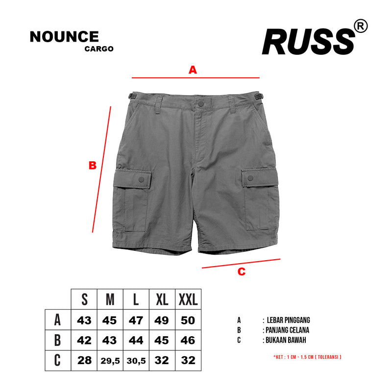 Russ Short Cargo Nounce Black