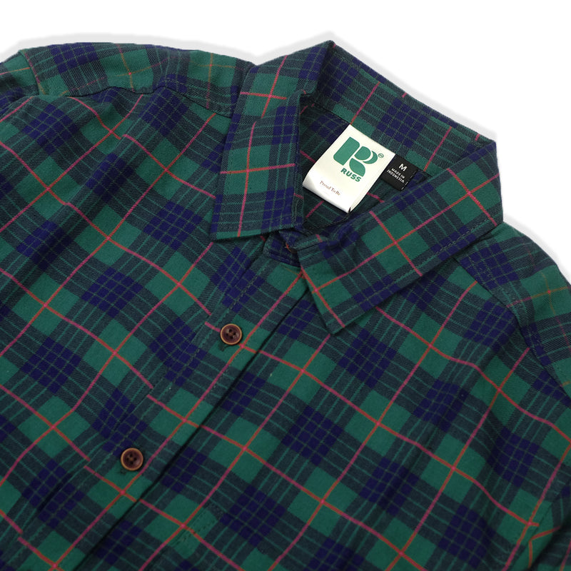 Russ Shirt Flannel tones Green