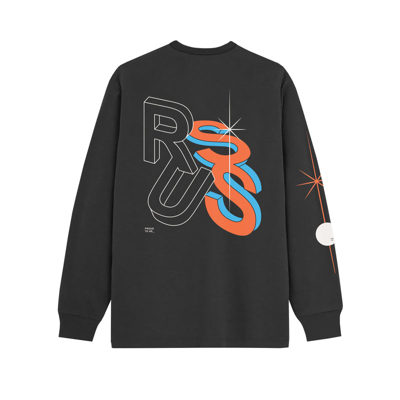 Russ Tshirt Kaos Pria Extrude Black