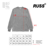 Russ Kaos Pria  Junkfood Ls White Tshirt