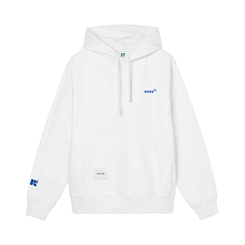 Russ Sweater Hoodie Tinylog White