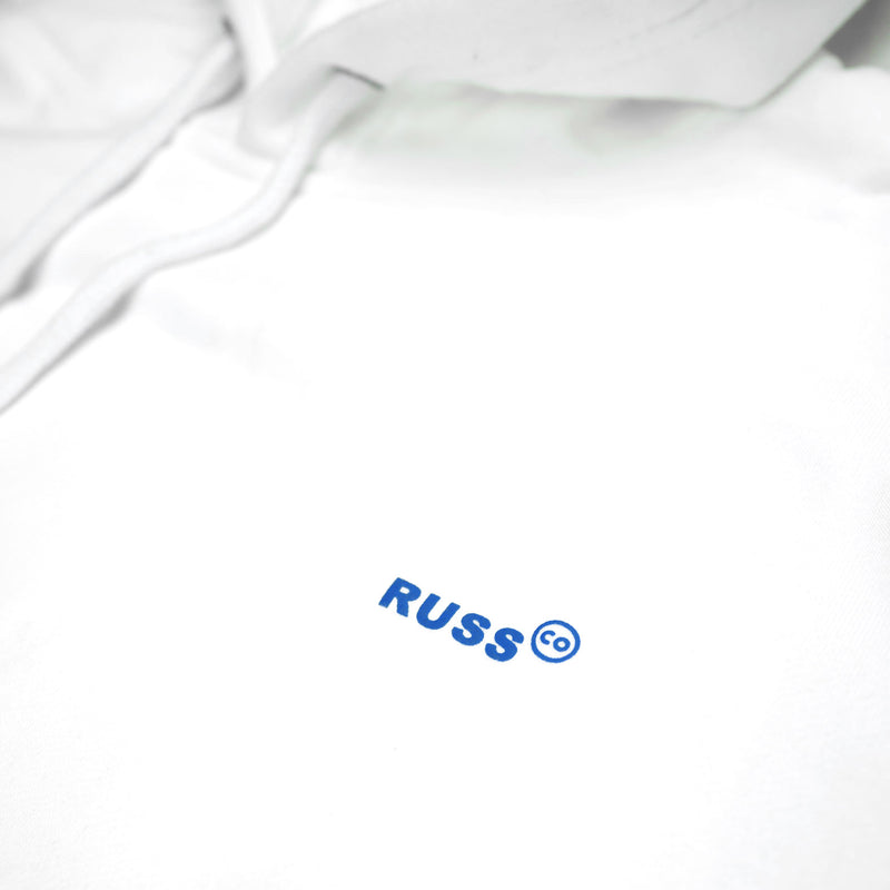 Russ Sweater Hoodie Tinylog White