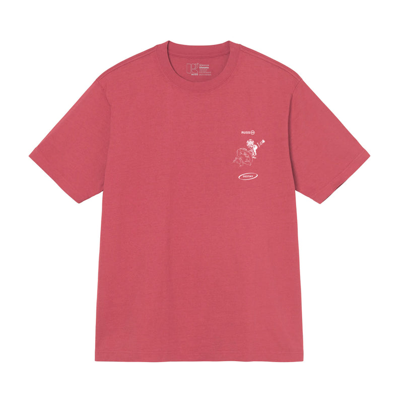 Russ Kaos Pria Destiny Pink Tshirt